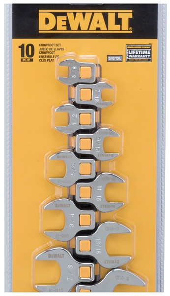 DeWALT DWMT75425OSP Crowsfoot Set, Polished Chrome Vanadium [SKU: ORG7522964]