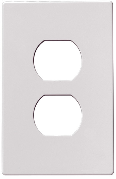 Eaton Wiring Devices PJS8W Wallplate, 4-1/2 in L, 2-3/4 in W, 1 -Gang, Polycarbonate, White, High-Gloss [SKU: ORG6427348]