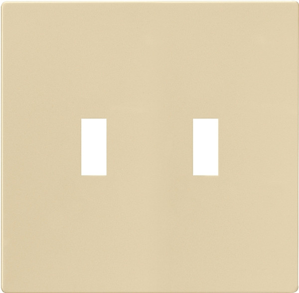 Eaton Wiring Devices PJS2V Wallplate, 4-7/8 in L, 4.94 in W, 2 -Gang, Polycarbonate, Ivory, High-Gloss [SKU: ORG2402477]