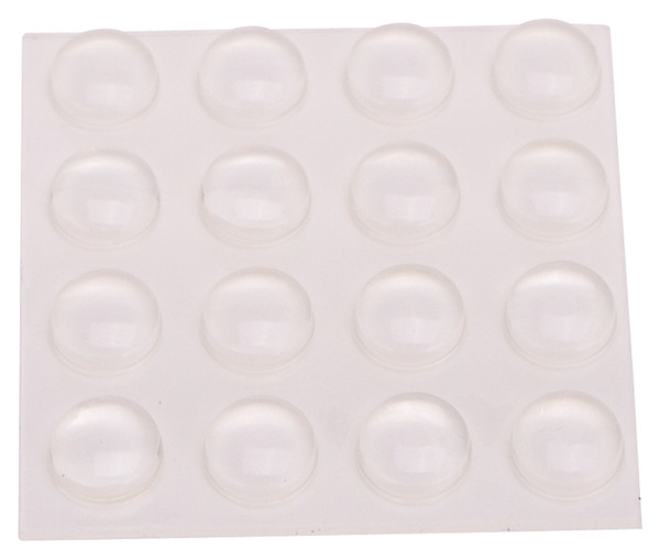 ProSource FE-S402-PS Furniture Bumper Pad, Polyurethane, Clear, 3/8 in Dia, 5/32 in Thick, Dome [SKU: ORG3837861]