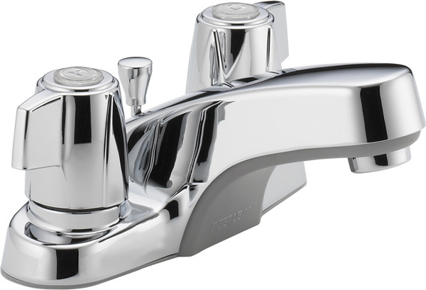 Peerless P246LF Bathroom Faucet, 1.2 gpm, 2-Faucet Handle, Metal, Chrome Plated, Lever Handle, Standard Spout [SKU: ORG3025806]