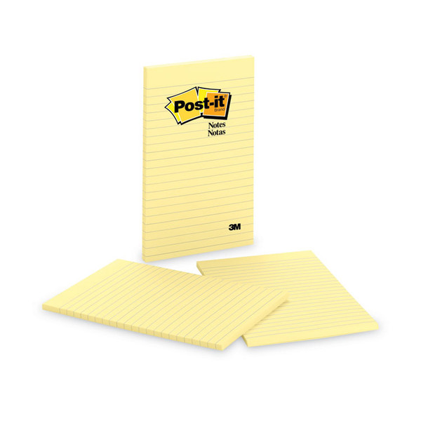Original Pads in Canary Yellow, Note Ruled, 5" x 8", 50 Sheets/Pad, 2 Pads/Pack [SKU: MMM663YW]