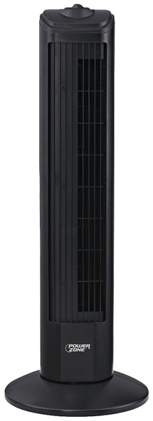 PowerZone TF-28B Oscillating Fan Tower, 120 V, 0.45 A, 90 deg Sweep, 28 in Dia Blade, Plastic Blade, Black [SKU: ORG4189486]