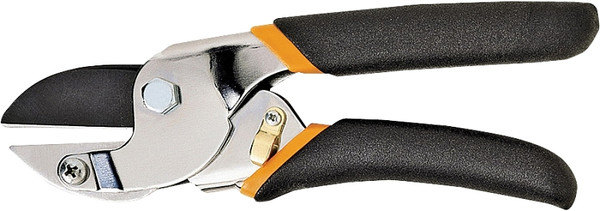 FISKARS 9110 Pruner, 5/8 in Cutting Capacity, Steel Blade, Anvil Blade, Comfort-Grip Handle, 8-1/2 in OAL [SKU: ORG7081698]