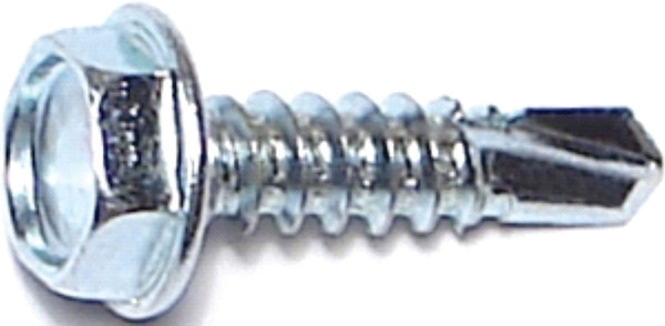 MIDWEST FASTENER 03289 Screw, #10 Thread, 3/4 in L, Coarse Thread, Hex Drive, Self-Drilling Point, Steel, Zinc, 100 PK [SKU: ORG4130290]