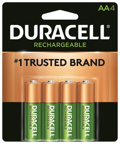 DURACELL 66155 Rechargeable Battery, 2000 mAh, AA Battery, Nickel-Metal Hydride [SKU: ORG6950182]