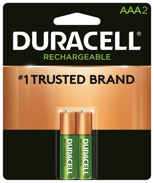 DURACELL 66158 Rechargeable Battery, 700 mAh, AAA Battery, Nickel-Metal Hydride [SKU: ORG6950190]