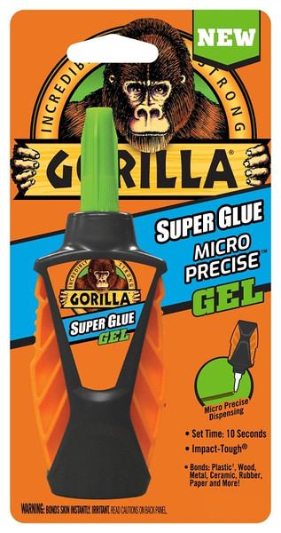 Gorilla 102177 Micro Precise Super Glue, Liquid, Irritating, Sharp, 5.5 g [SKU: ORG5122270]