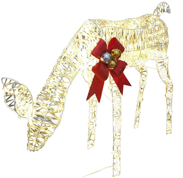 Hometown Holidays 58617 3D Feeding Deer, Micro, LED, 36 in L [SKU: ORG3458874]