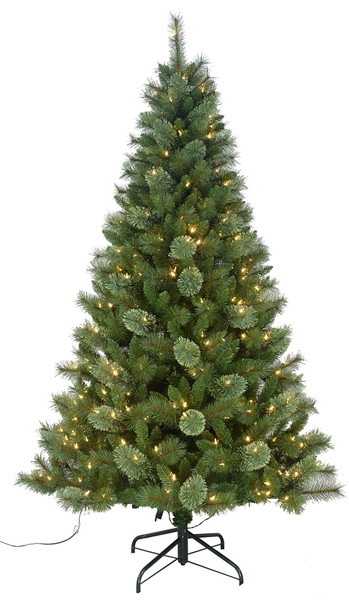 Santas Forest 29770 Prelit Lodgepole Pine Tree, 7 ft H [SKU: ORG2438901]