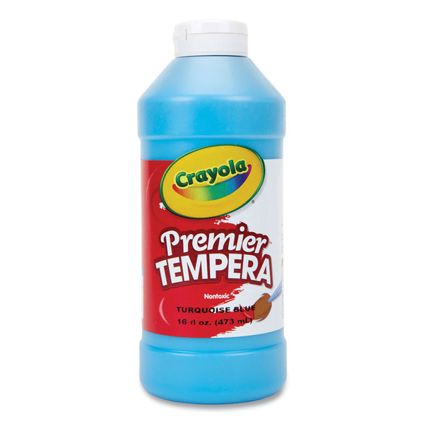 Premier Tempera Paint, Turquoise, 16 oz Bottle [SKU: CYO541216048]