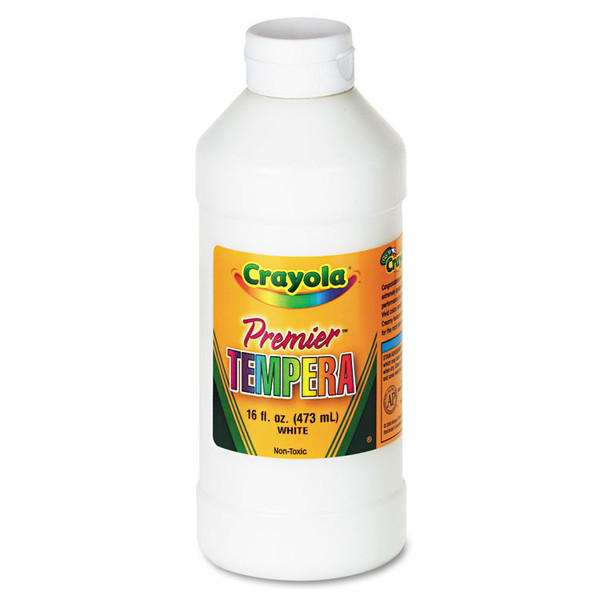 Premier Tempera Paint, White, 32 oz Bottle [SKU: CYO541216053]