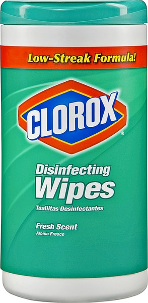 Clorox 01656 Disinfecting Wipes Can, Lemon Lime Blossom, White [SKU: ORG9501461]