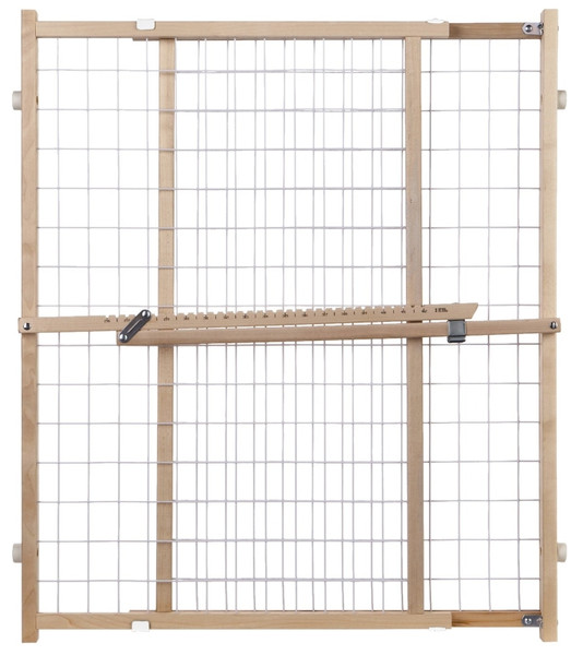 North States 4618A Wire Mesh Gate, Wood, Vinyl Coated, 32 in H x 29-1/2 to 50 in W Dimensions [SKU: ORG0249656]