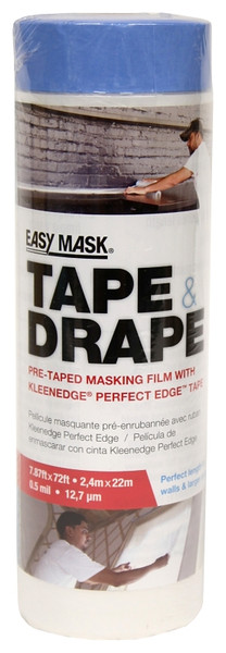 Trimaco EasyMask 396490 Masking Film, 22 m L, 2.4 m W, Clear [SKU: ORG2780385]