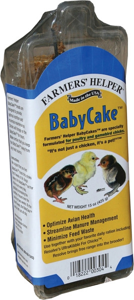 C&S Farmers' Helper CS08304 Chick's Baby Cake, 15 oz Pack [SKU: ORG7369390]