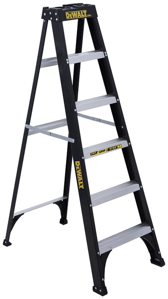 DeWALT by Louisville DXL3110-06 Step Ladder, 5-Step, 250 lb, Type I Duty Rating, 3-3/4 in D Step, Fiberglass [SKU: ORG7244387]