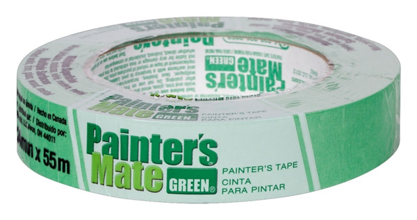 Painter's Mate 671372 Painter's Tape, 60 yd L, 0.94 in W, Green [SKU: ORG2476588]
