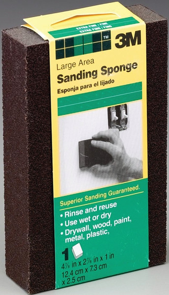 3M DSMC-F Sanding Sponge, 2-7/8 in L, 4-7/8 in W, Coarse, Medium, Aluminum Oxide Abrasive [SKU: ORG7058407]