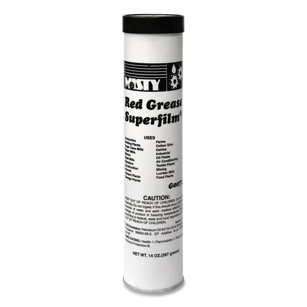 NLGI #2 Red Grease, 14 oz Tube, 48/Carton [SKU: AMR1003057]