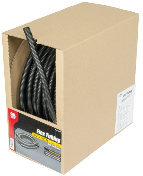 GB FLX-5010B Split Tubing, 1/2 in Dia, 100 ft L, Polypropylene, Black [SKU: ORG2118370]