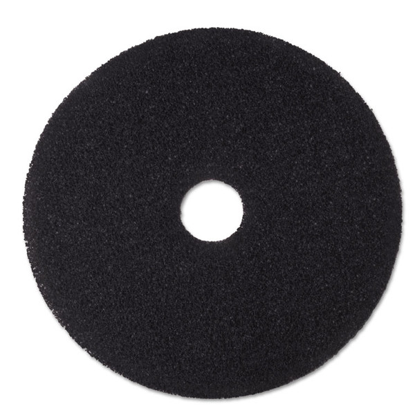 Low-Speed Stripper Floor Pad 7200, 19" Diameter, Black, 5/Carton [SKU: MMM08381]