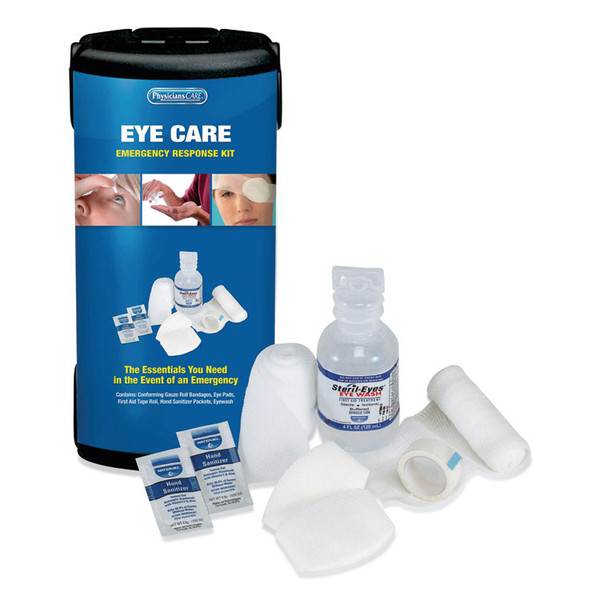 First Responder Eye Care First Aid Kit, Plastic Case [SKU: PHY90142]