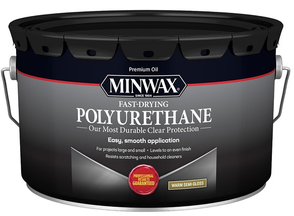 Minwax 71058000 Polyurethane, Gloss, Liquid, Clear, 2.5 gal, Can [SKU: ORG2401875]
