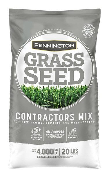 Pennington 100516637 Contractors Mix Grass Seed, 20 lb [SKU: ORG1451897]