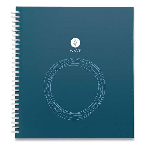 Wave Smart Reusable Notebook, Dotted Rule, Blue Cover, 9.5 x 8.5, 40 Sheets [SKU: RKBWAVSKA]