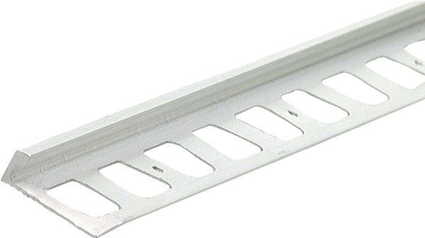 M-D 31351 Tile Edge, 96 in L, 3/8 in W, Ceramic, Clear Anodized [SKU: ORG4064721]