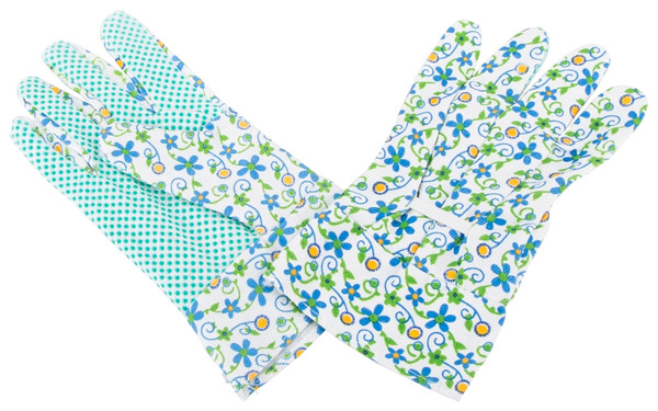 Diamondback C001 Garden Gloves with PVC Dots, Women's, One-Size, Fabric 80% Cotton 20% polyester [SKU: ORG6997225]