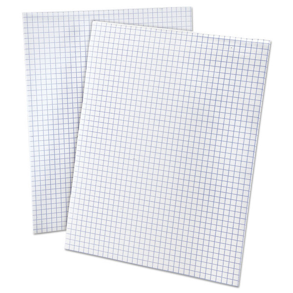 Quadrille Pads, Quadrille Rule (4 sq/in), 50 White (Standard 15 lb Bond) 8.5 x 11 Sheets [SKU: TOP22030C]