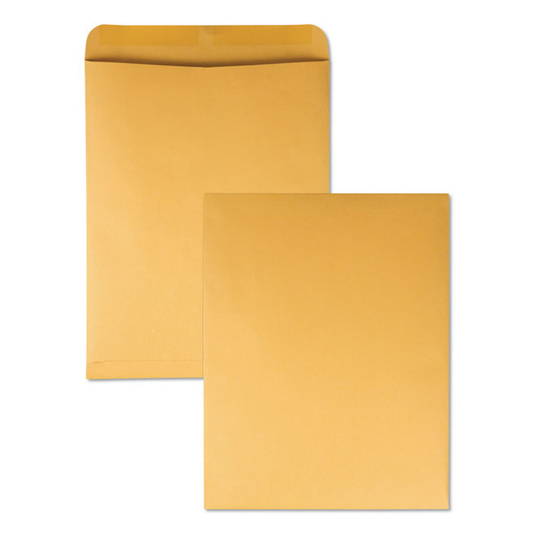 Catalog Envelope, 28 lb Bond Weight Kraft, #15 1/2, Square Flap, Gummed Closure, 12 x 15.5, Brown Kraft, 250/Box [SKU: QUA41965]