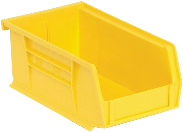 QUANTUM STORAGE SYSTEMS RQUS220YL-UPC Small Storage Bin, Polymer, Yellow [SKU: ORG3352341]