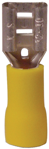 GB 10-145F Disconnect Terminal, 600 V, 12 to 10 AWG Wire, 1/4 in Stud, Vinyl Insulation, Yellow [SKU: ORG2753549]