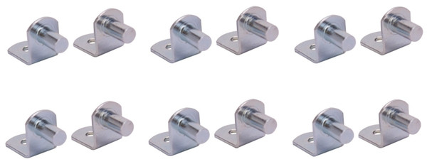 ProSource 25233ZCH-PS Shelf Support 20 lb, Steel, Silver, Riveted Pin Mounting [SKU: ORG2102549]