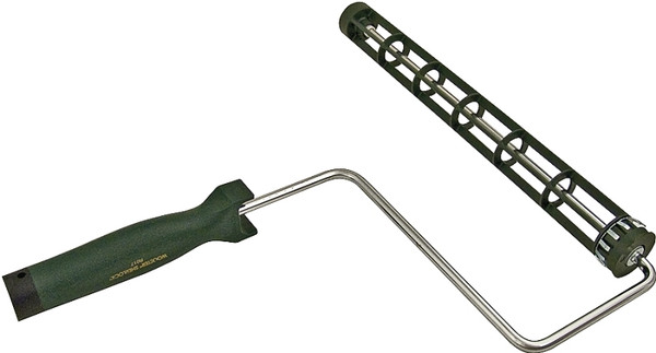 WOOSTER SHERLOCK R017-14 Roller Frame, 14 in L Roller, Polypropylene Handle, Threaded Handle, Green Handle [SKU: ORG9650078]