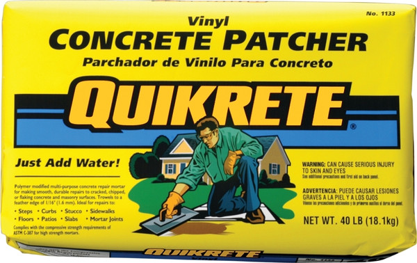 Quikrete 1133-40 Concrete Patch, Brown/Gray, 40 lb Bag [SKU: ORG7558133]