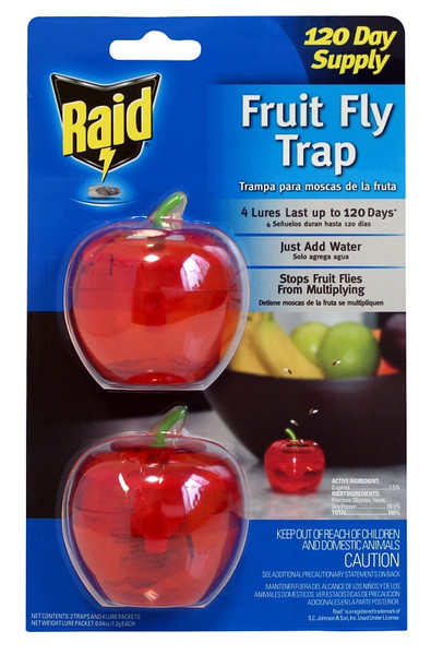 RAID 2PK-FFTA-RAID Fruit Fly Trap, Solid, Sweetish [SKU: ORG5149950]