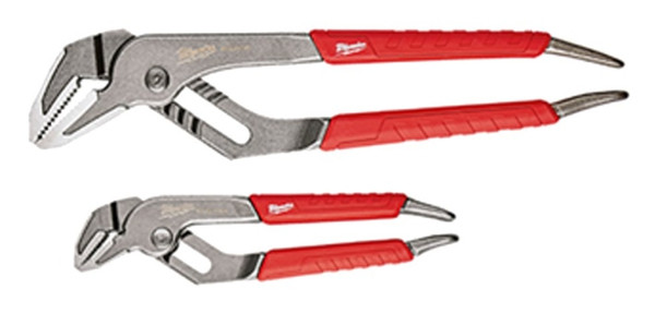 Milwaukee 48-22-6330 Plier Set, 6, 10 in OAL, 1, 2 in Jaw Opening, Red Handle, Comfort-Grip Handle, 19/64, 1/2 in W Jaw [SKU: ORG1385111]