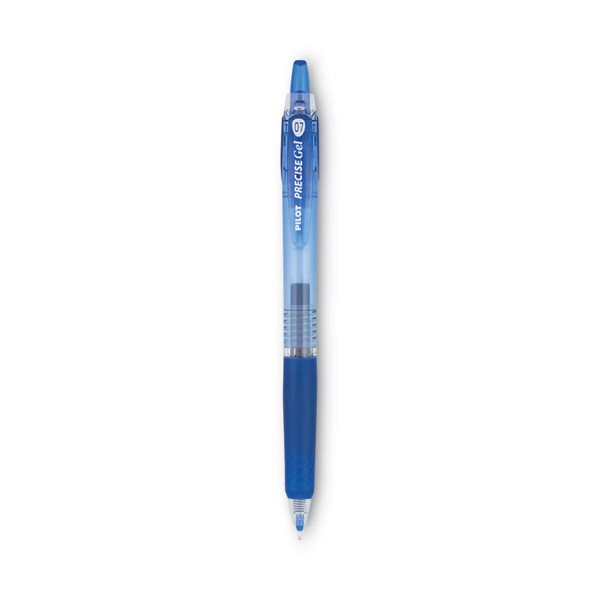 Precise Gel BeGreen Gel Pen, Retractable, Fine 0.7 mm, Blue Ink, Blue Barrel, Dozen [SKU: PIL15002]
