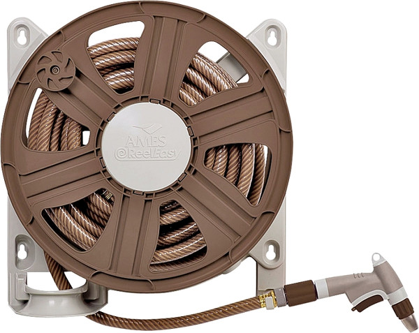 AMES 2388340 Hose Reel, 5/8 in Hose, 100 ft of 5/8 in Hose, Poly [SKU: ORG2462109]