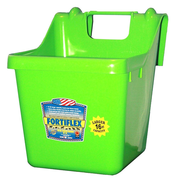 FORTEX-FORTIFLEX 1301643 Bucket Feeder, Fortalloy Rubber Polymer, Green [SKU: ORG6923312]