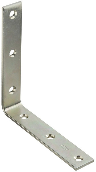 National Hardware 115BC Series N220-160 Corner Brace, 6 in L, 1-1/8 in W, 5.97 in H, Steel, Zinc, 0.19 Thick Material [SKU: ORG0824599]