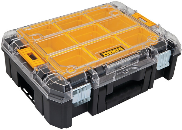 DeWALT DWST17805 Tool Organizer with Clear Lid, 17.16 in W, 5.65 in H, Plastic, Black [SKU: ORG7514318]