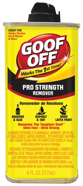 Goof Off FG661 Paint Remover, Liquid, White, 6 oz [SKU: ORG2129088]