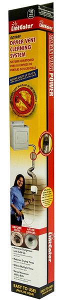 LINTEATER RLE202 Dryer Vent Cleaning System, Rotary [SKU: ORG7104847]