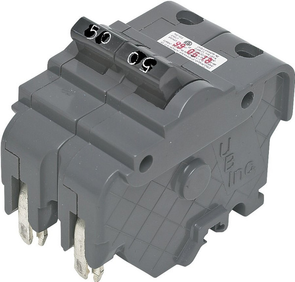 Federal Pacific UBIF250N Circuit Breaker, Type NA, 50 A, 2 -Pole, 120/240 V, Standard Trip, Plug Mounting [SKU: ORG1319797]