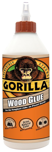 Gorilla 6206001 Wood Glue, Light Tan/Milky, 36 oz Tube [SKU: ORG5122288]